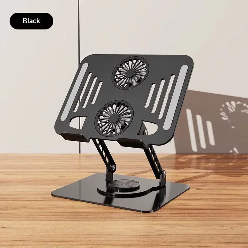Support d'ordinateur avec ventilateur